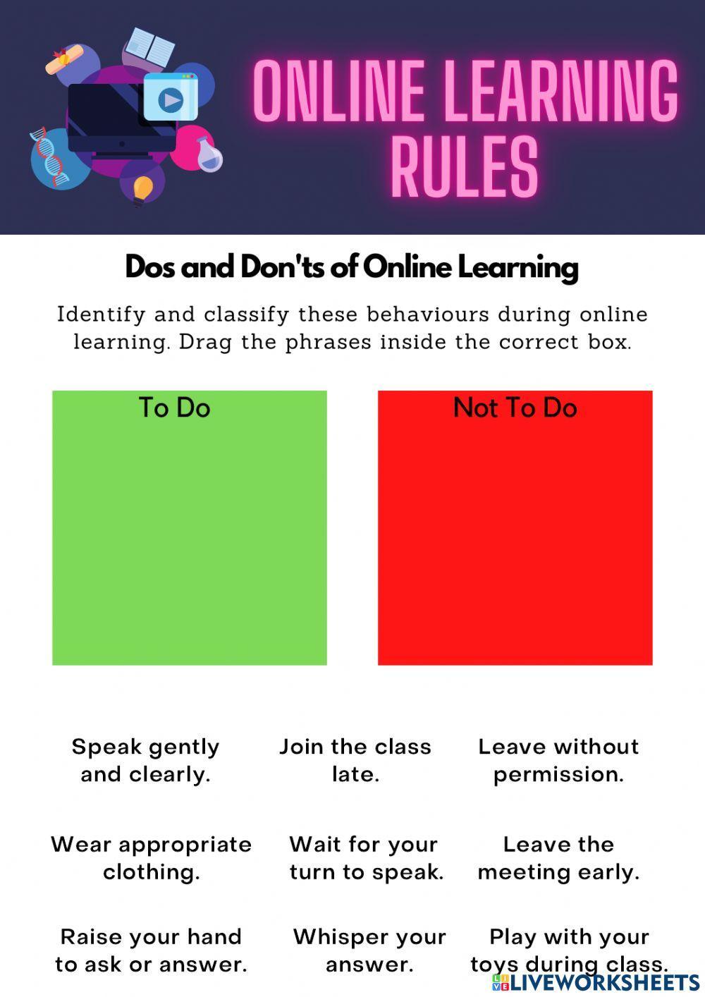 Online Learning Rules