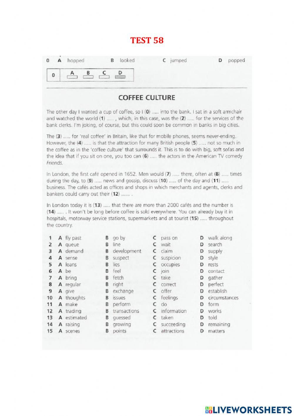 Use of English part 1 - Test 53-61