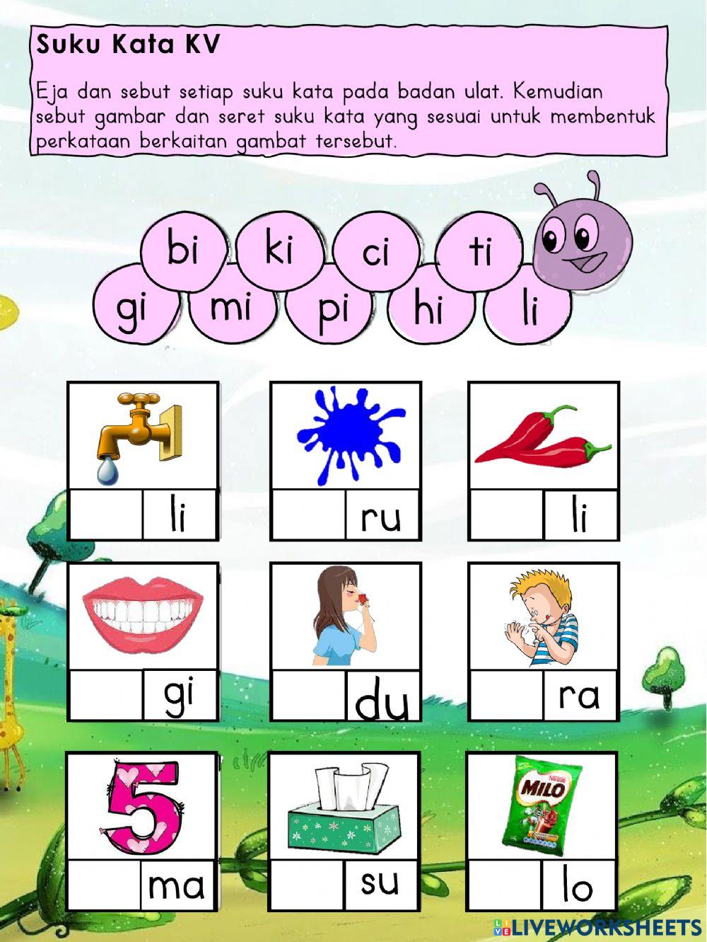 Suku kata hadapan KV (i)