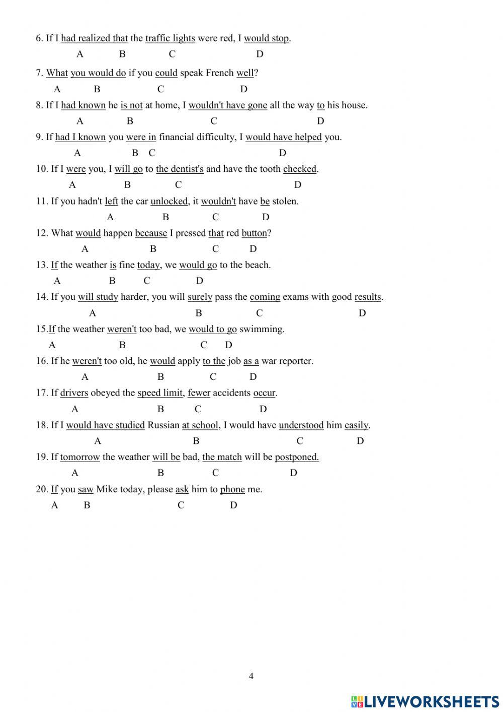 Topic 19 conditional sentences