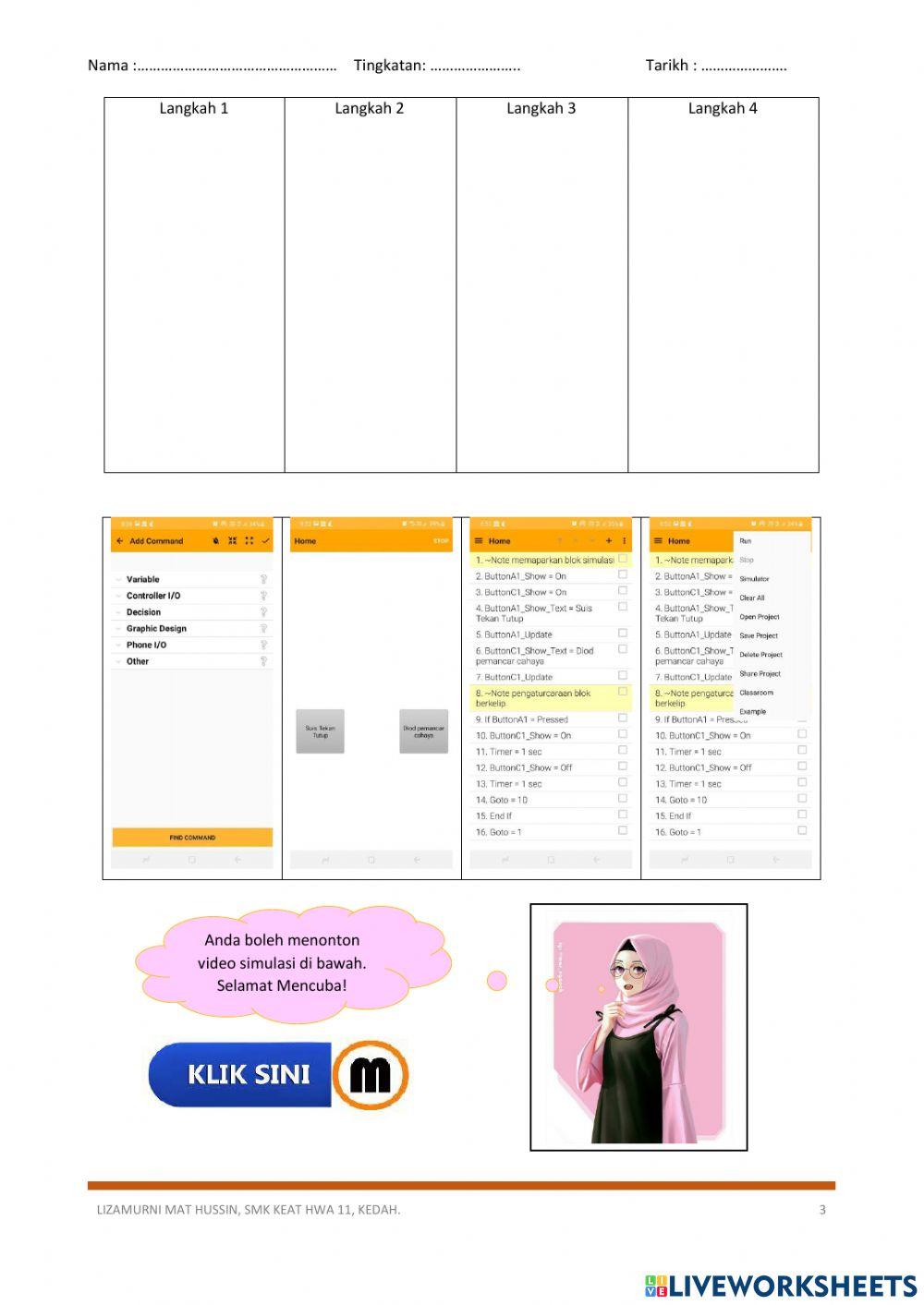 2.4.4 Simulasi litar