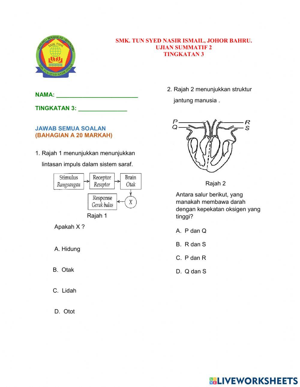 Ujian summatif2 Ogos 2021 BAHAGIAN A