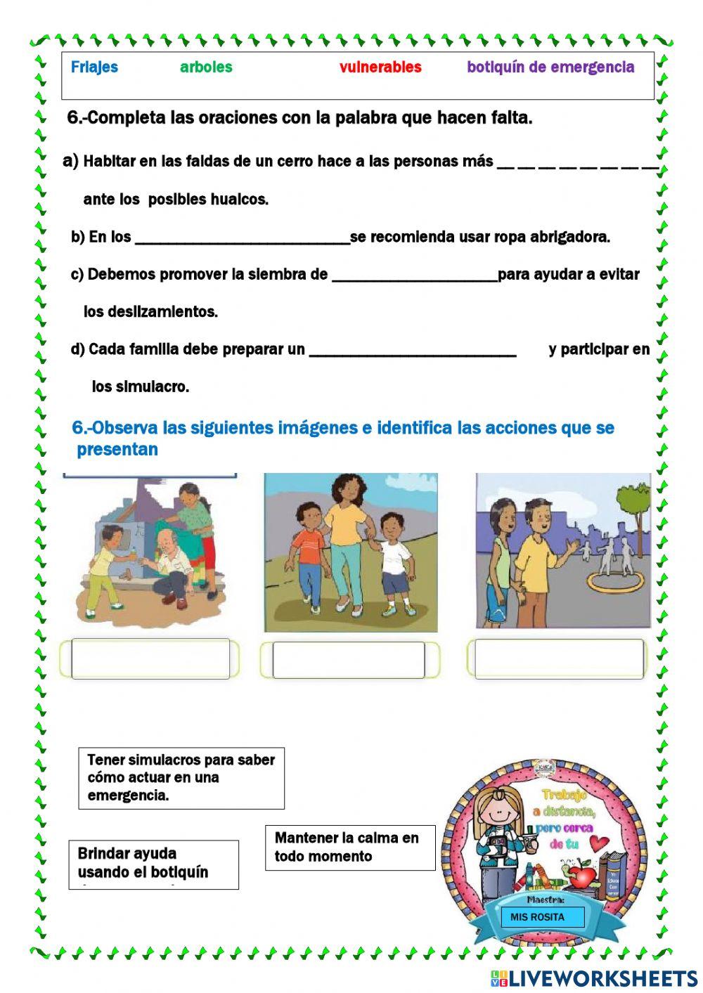 Aprendemos aprevenir desastres naturales