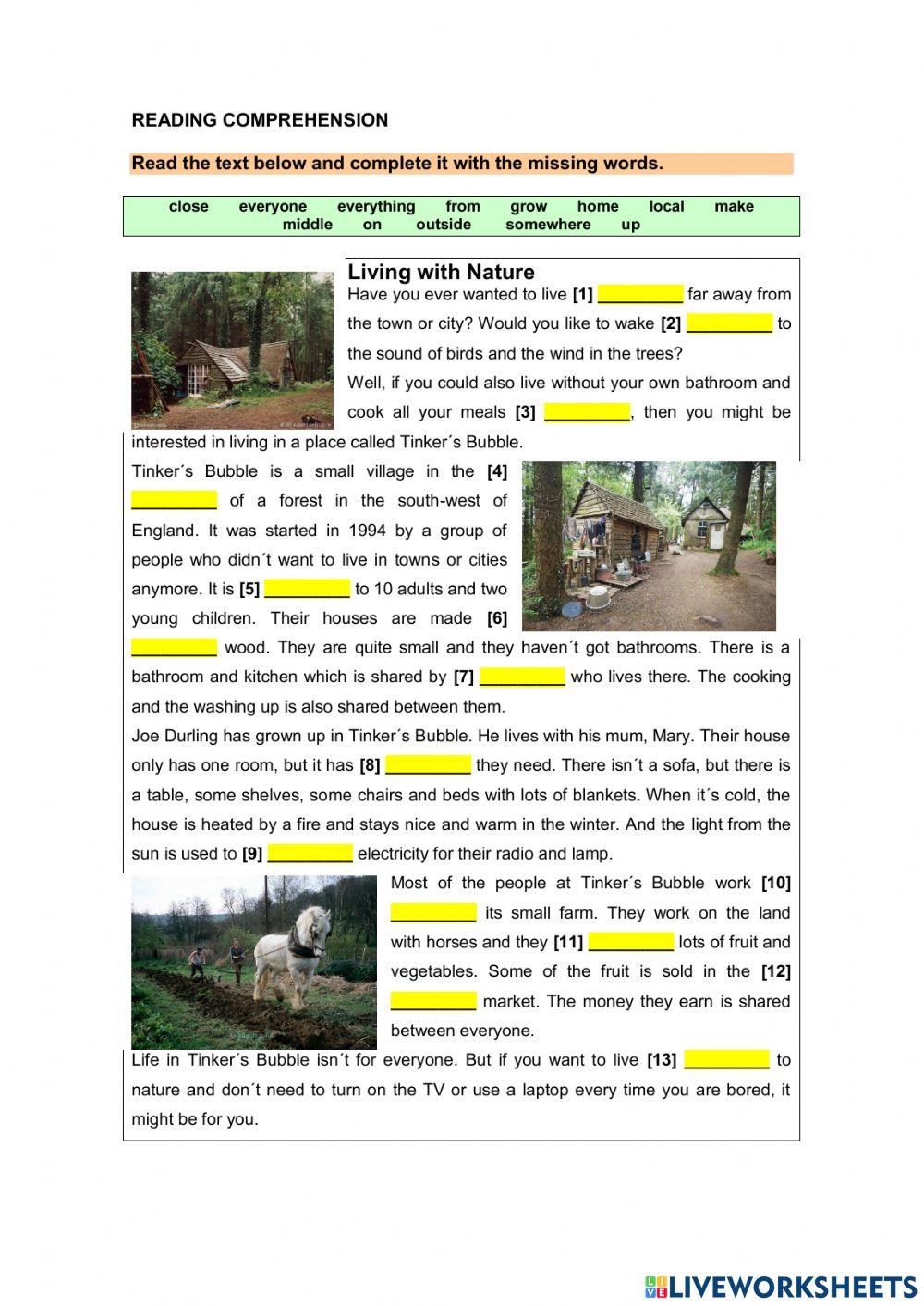 housing-worksheet-for-pre-intermediate-live-worksheets
