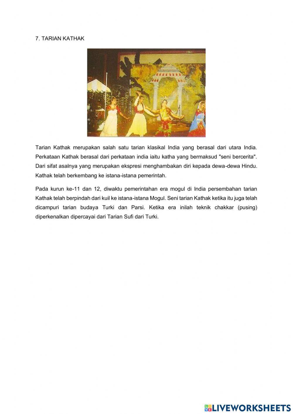 Jenis Tarian Kebudayaan di Malaysia