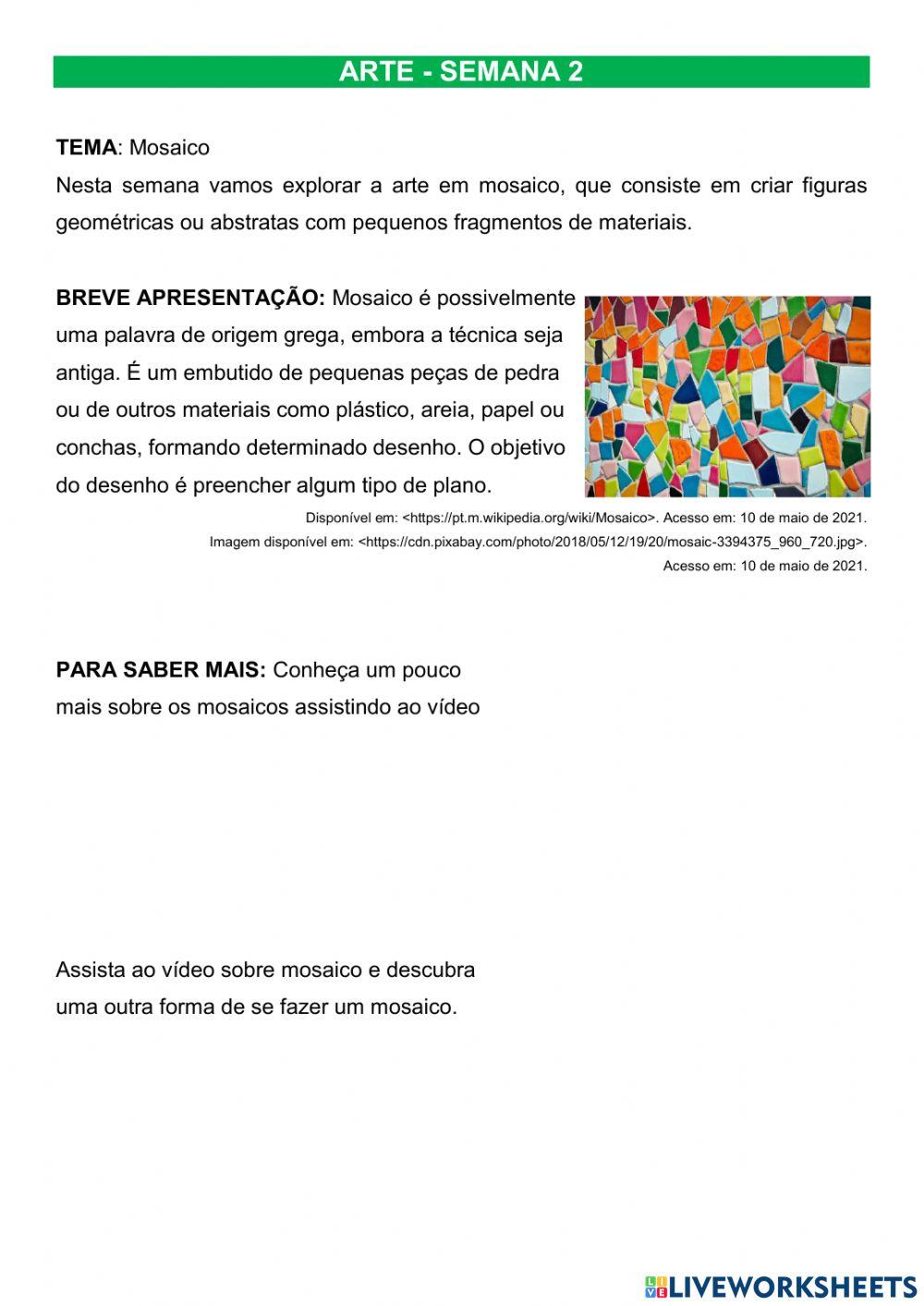 PET 3 - Arte - semana 2