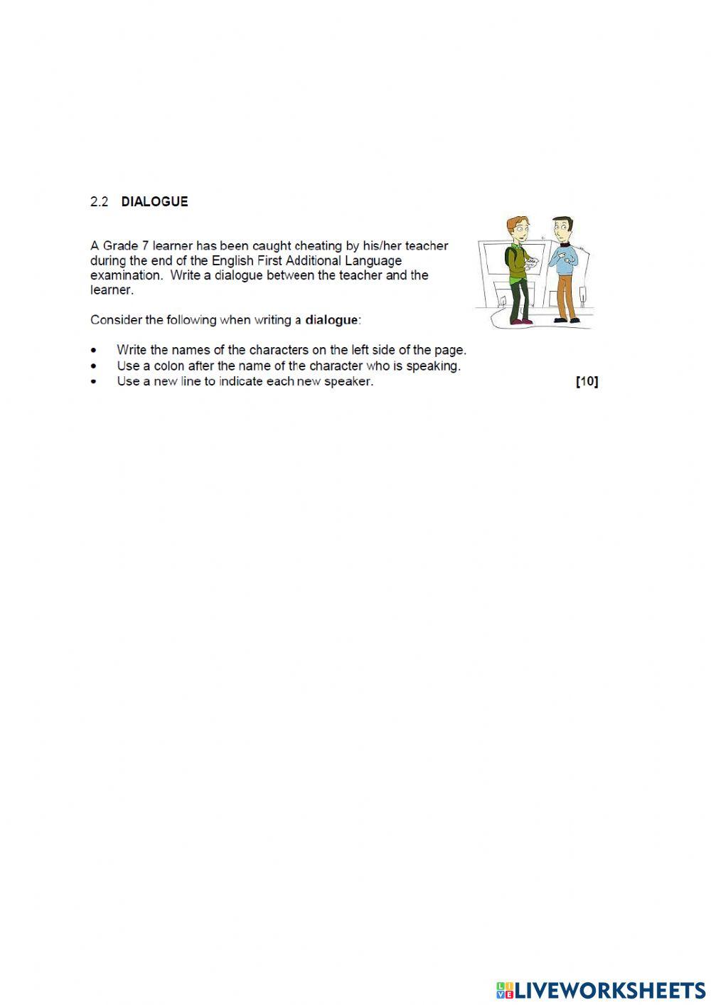 English paper 3 part 2 Essay writing interactive worksheet Live