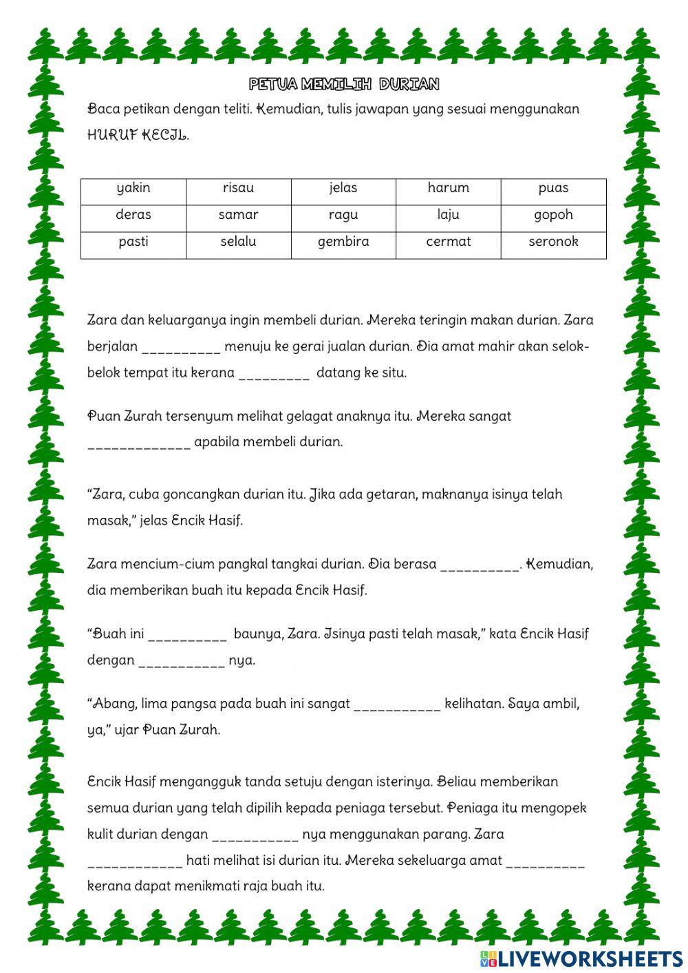 Petua memilih durian