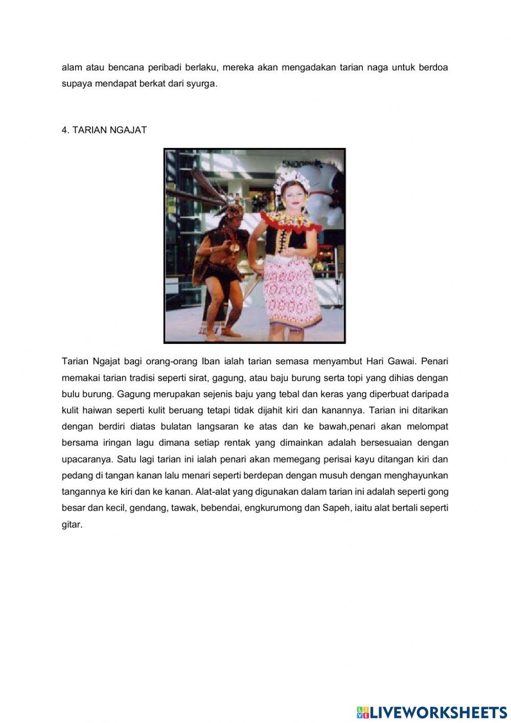 Jenis Tarian Kebudayaan di Malaysia