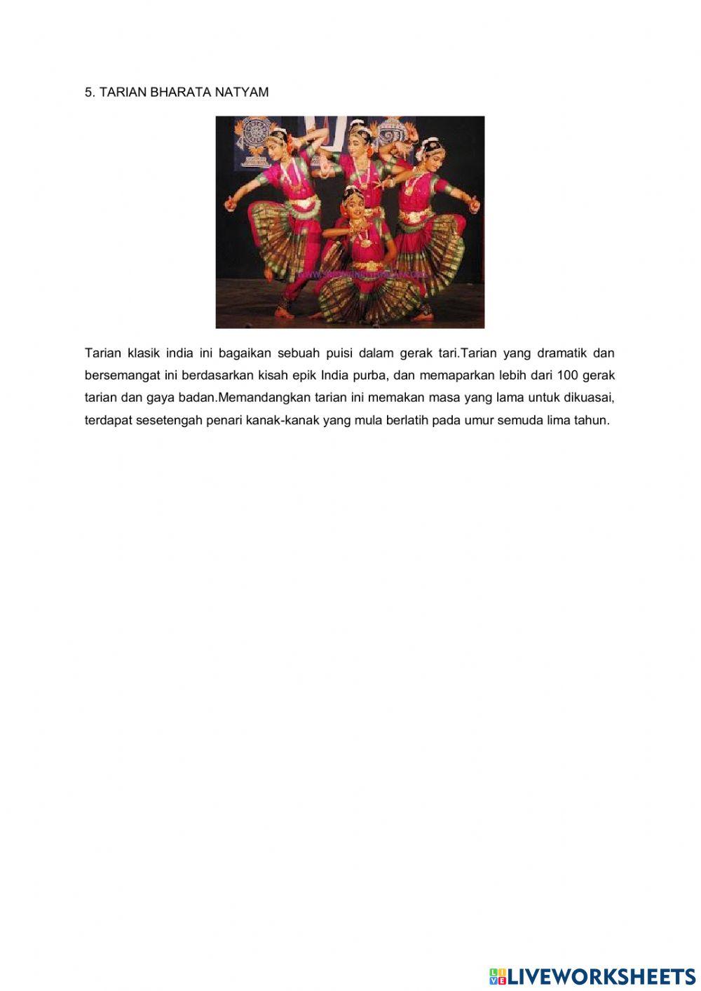 Jenis Tarian Kebudayaan di Malaysia