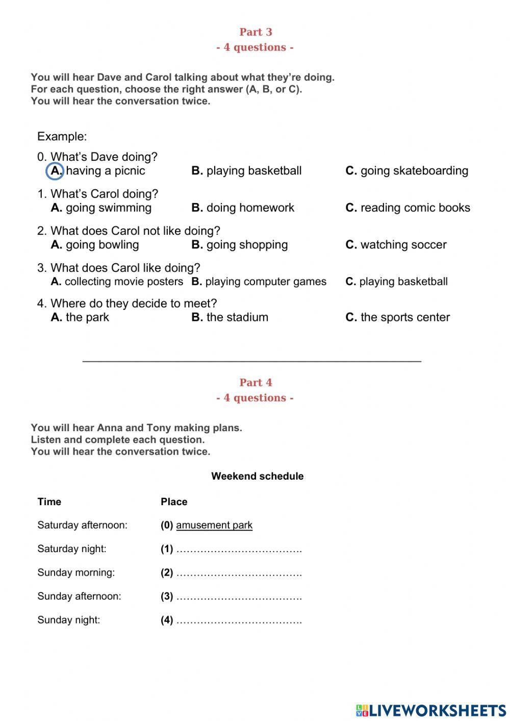 ISW-7 Theme 1 (Listening)