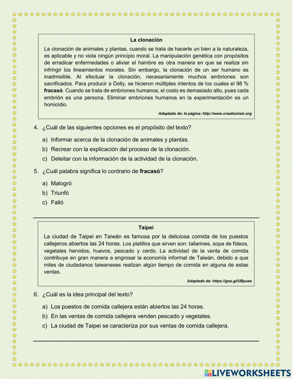 Evaluacion de graduandos