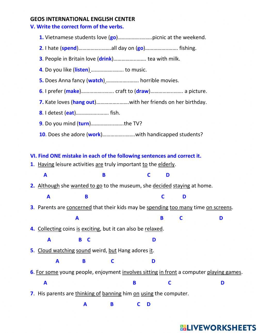 Practice unit 1-Grade 8