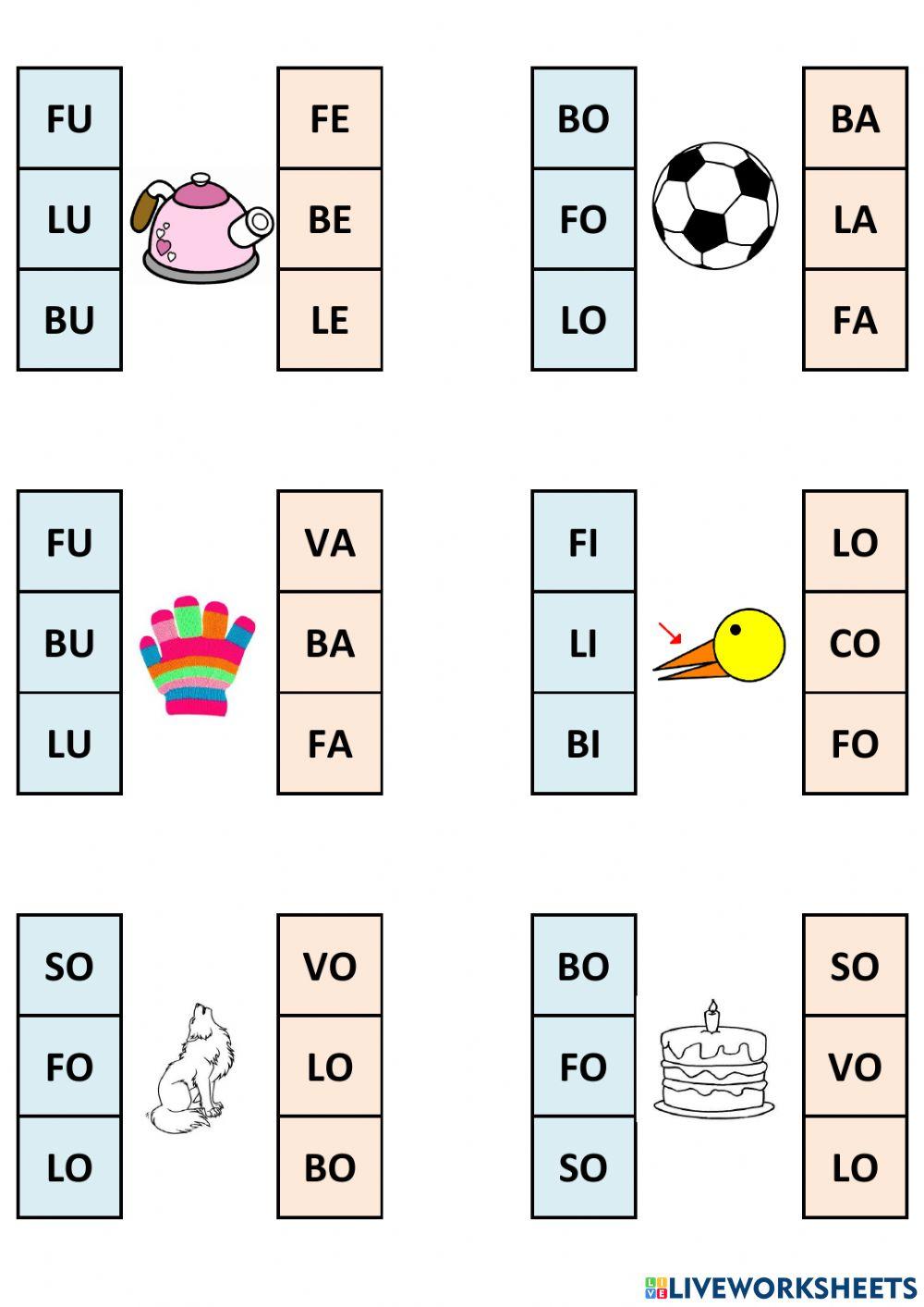 Clicando certo b f l