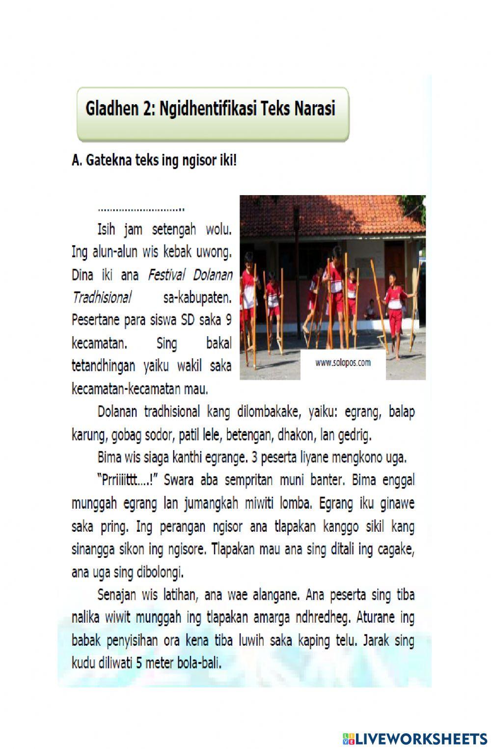 LKPD Basa Jawa Teks Narasi