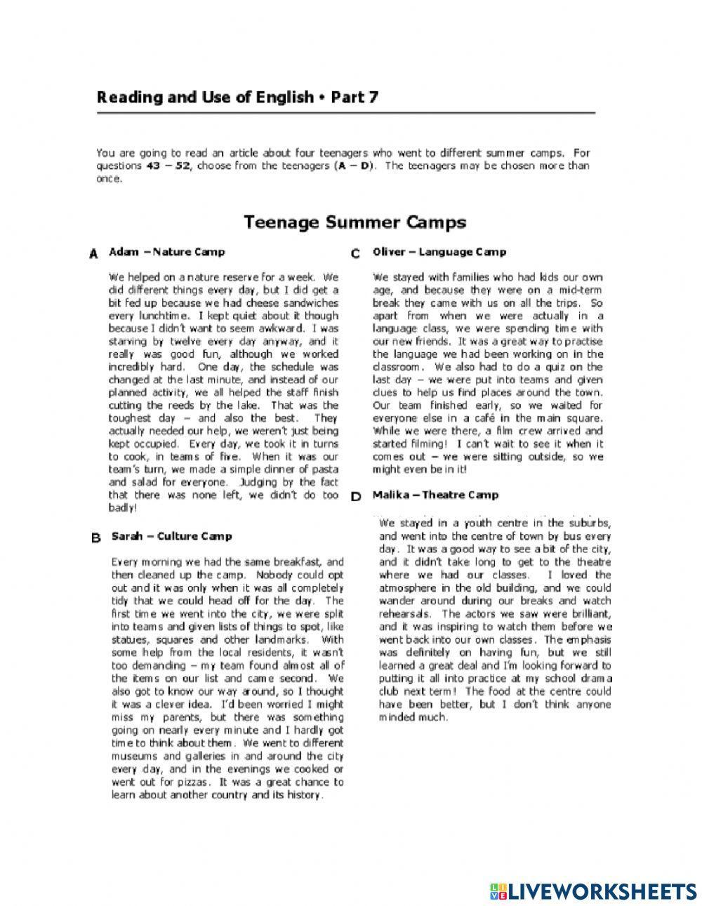 1288173 Reading Comprehension Fanteach 1288173 Reading Comprehension Fanteach