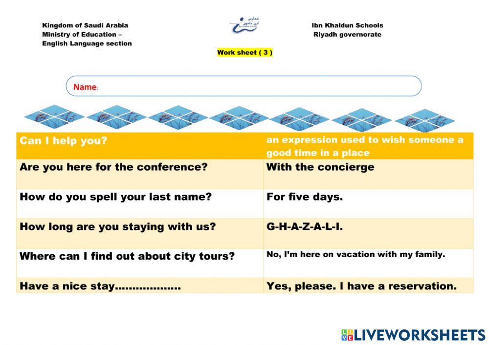 Super goal3 Unit 1 lesson 3