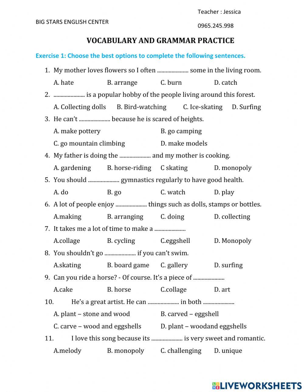 Homework-Lesson1-Unit 1