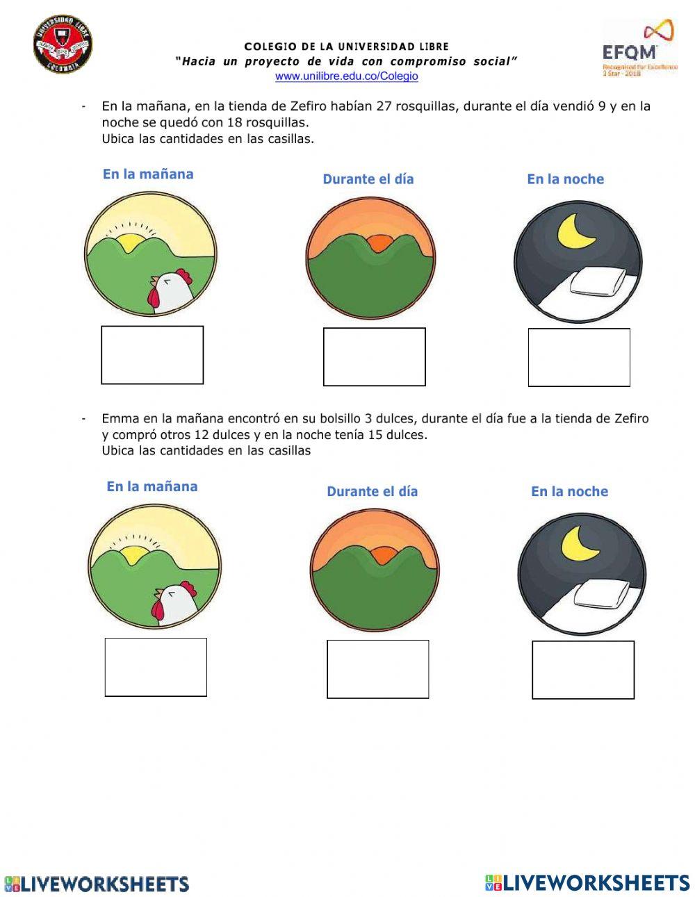 Problemas de suma y resta