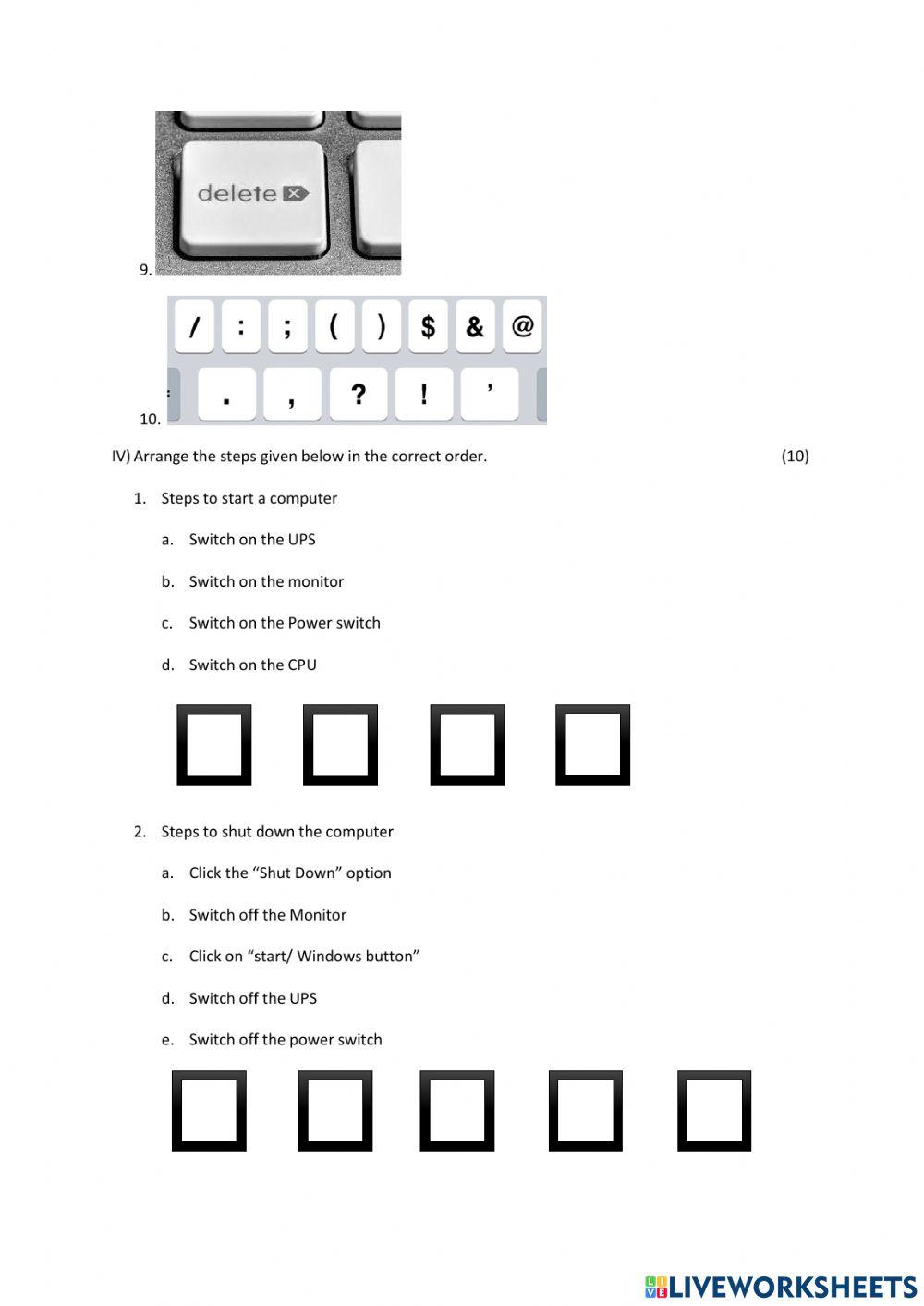 Input, Output devices, Keyboard