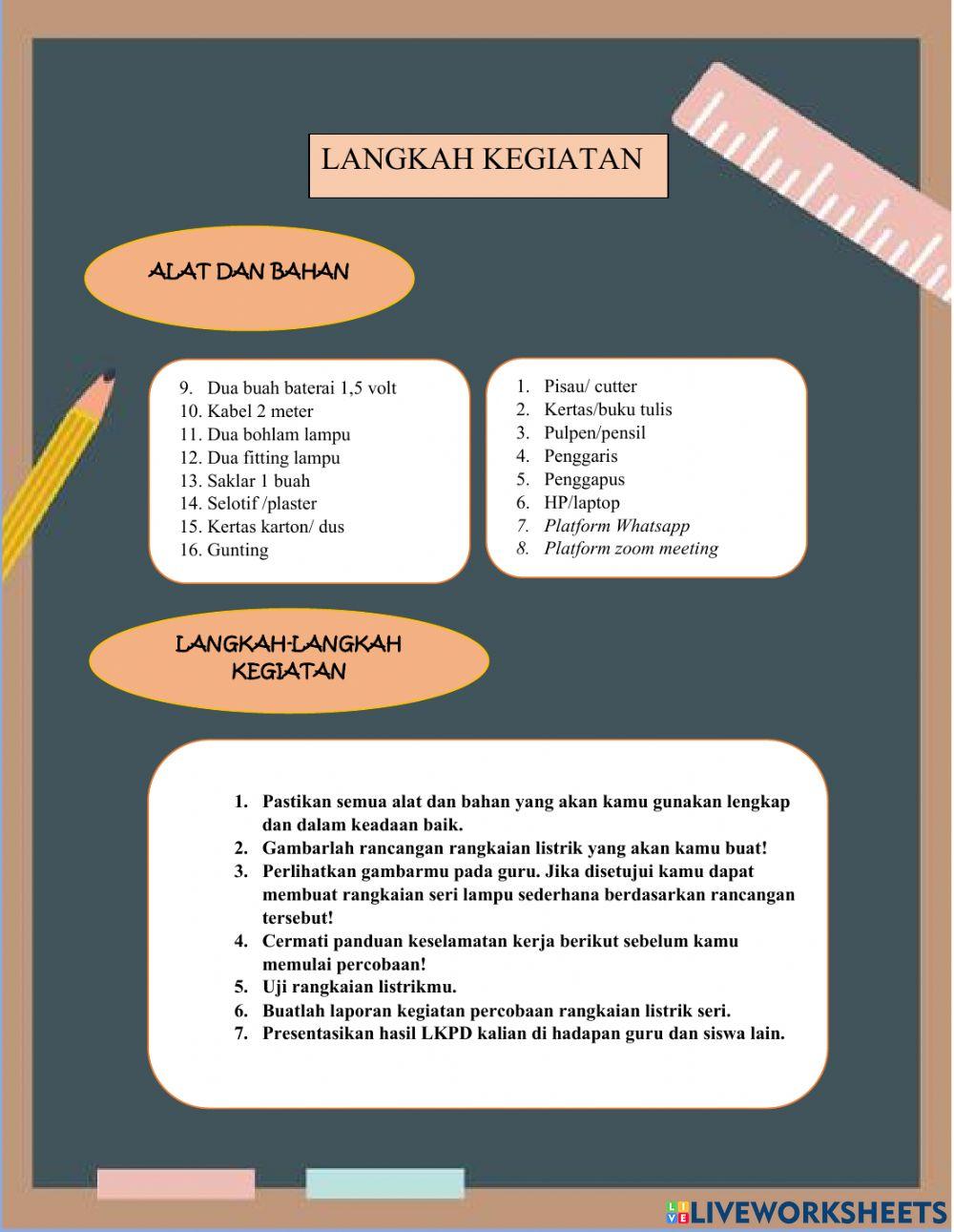 Membuat rangkaian listrik seri