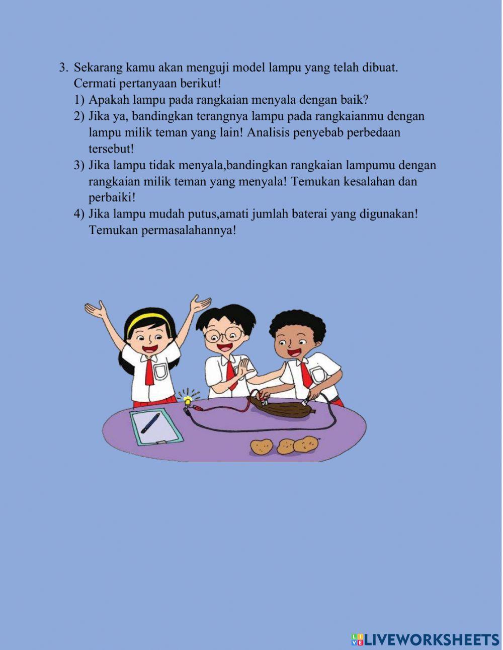 Membuat rangkaian listrik seri