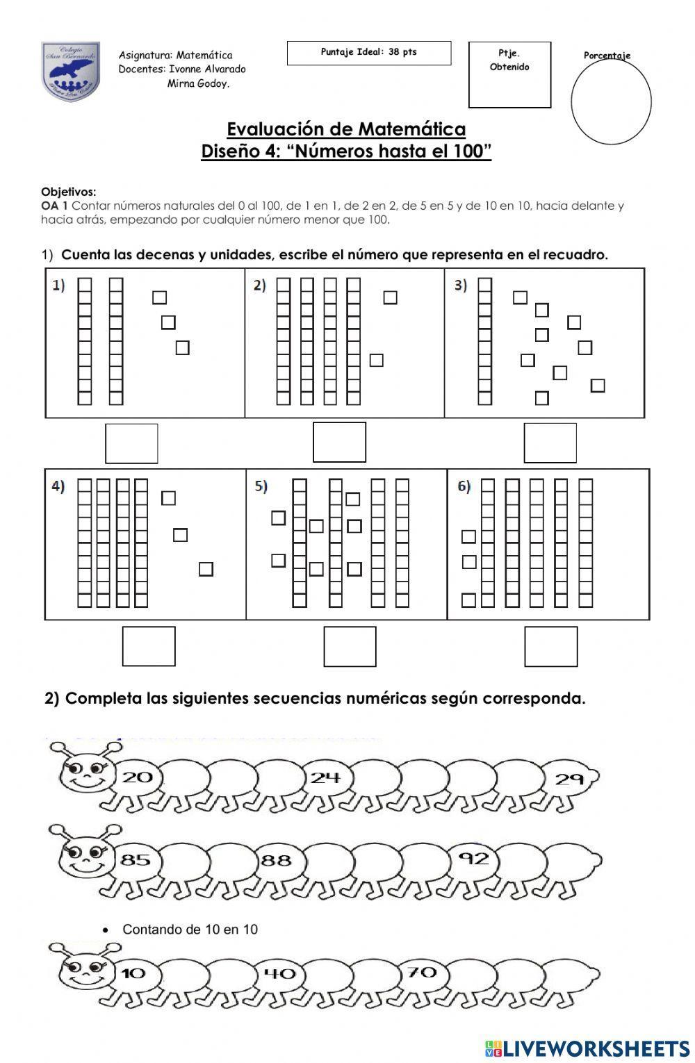 Números hasta el 100