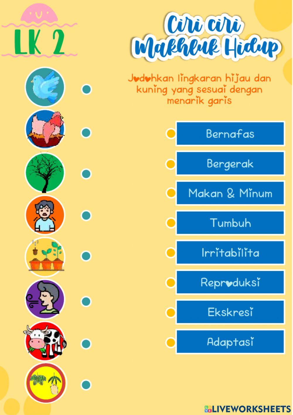 Karakteristik makhluk hidup