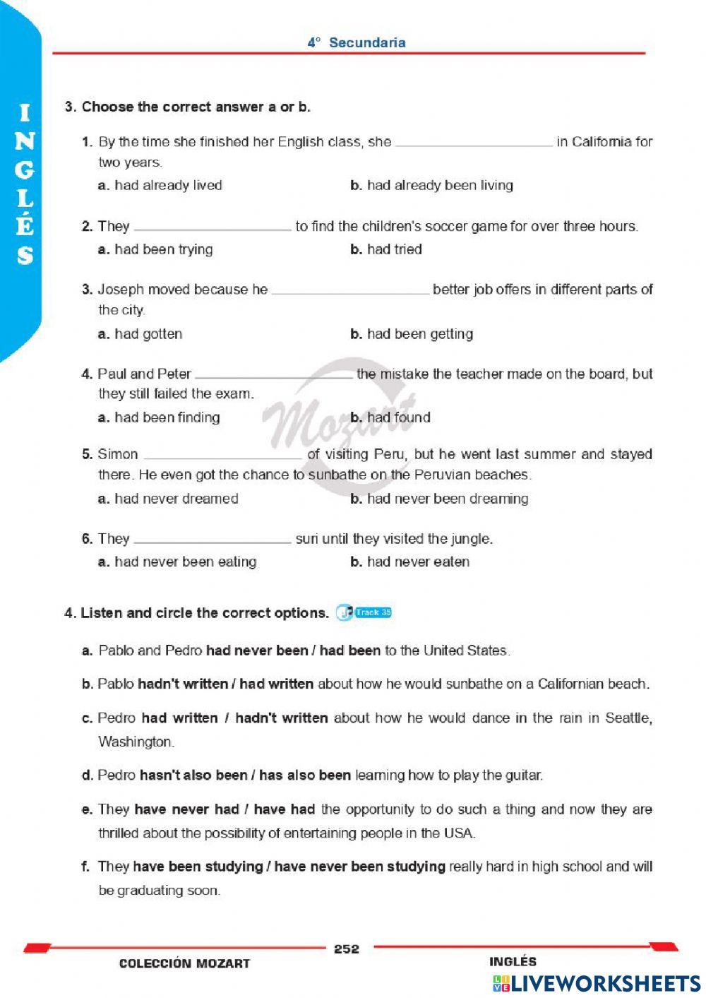 Unidad 6 - inglés 4°