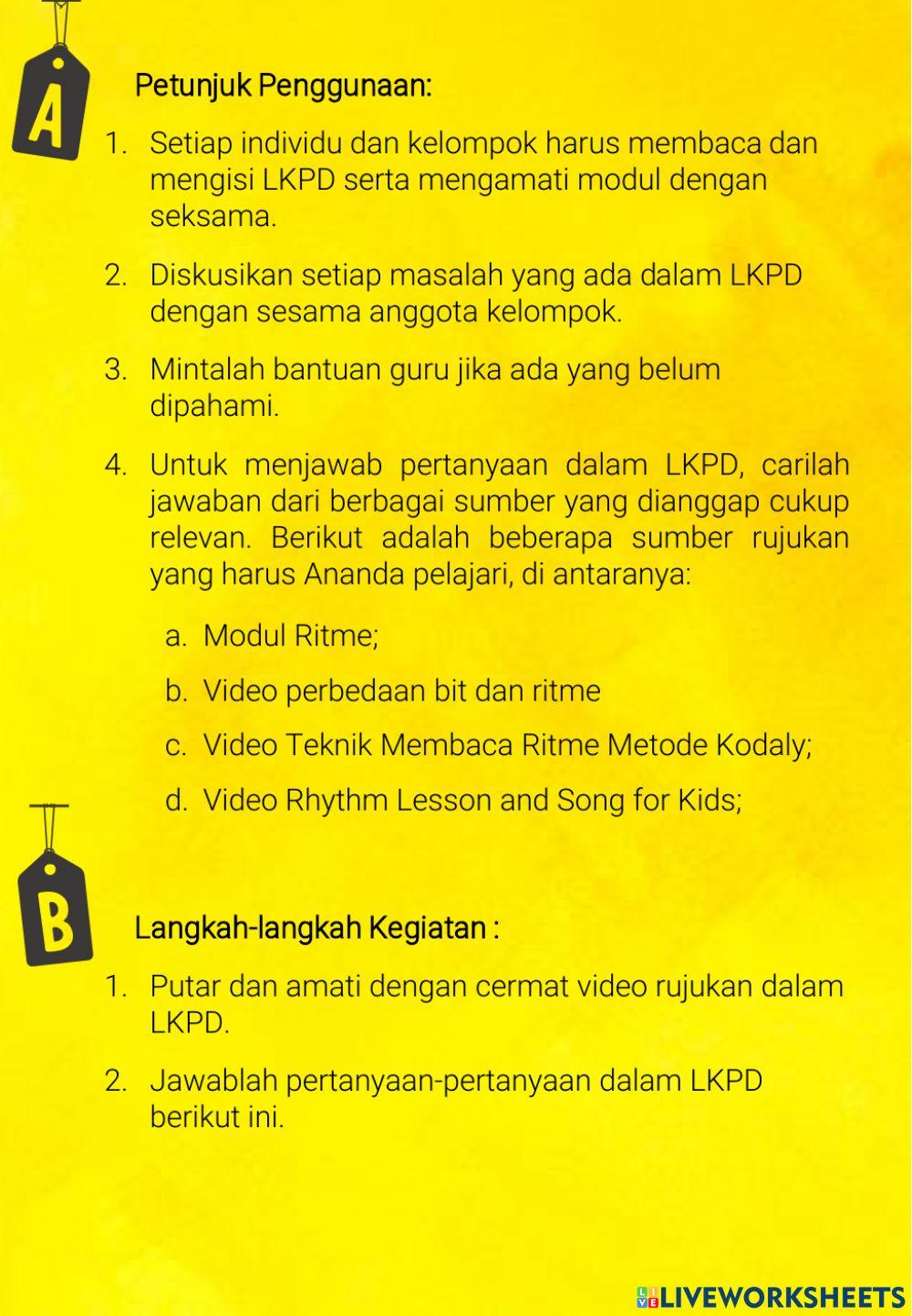 LKPD Ritme Suku Kata