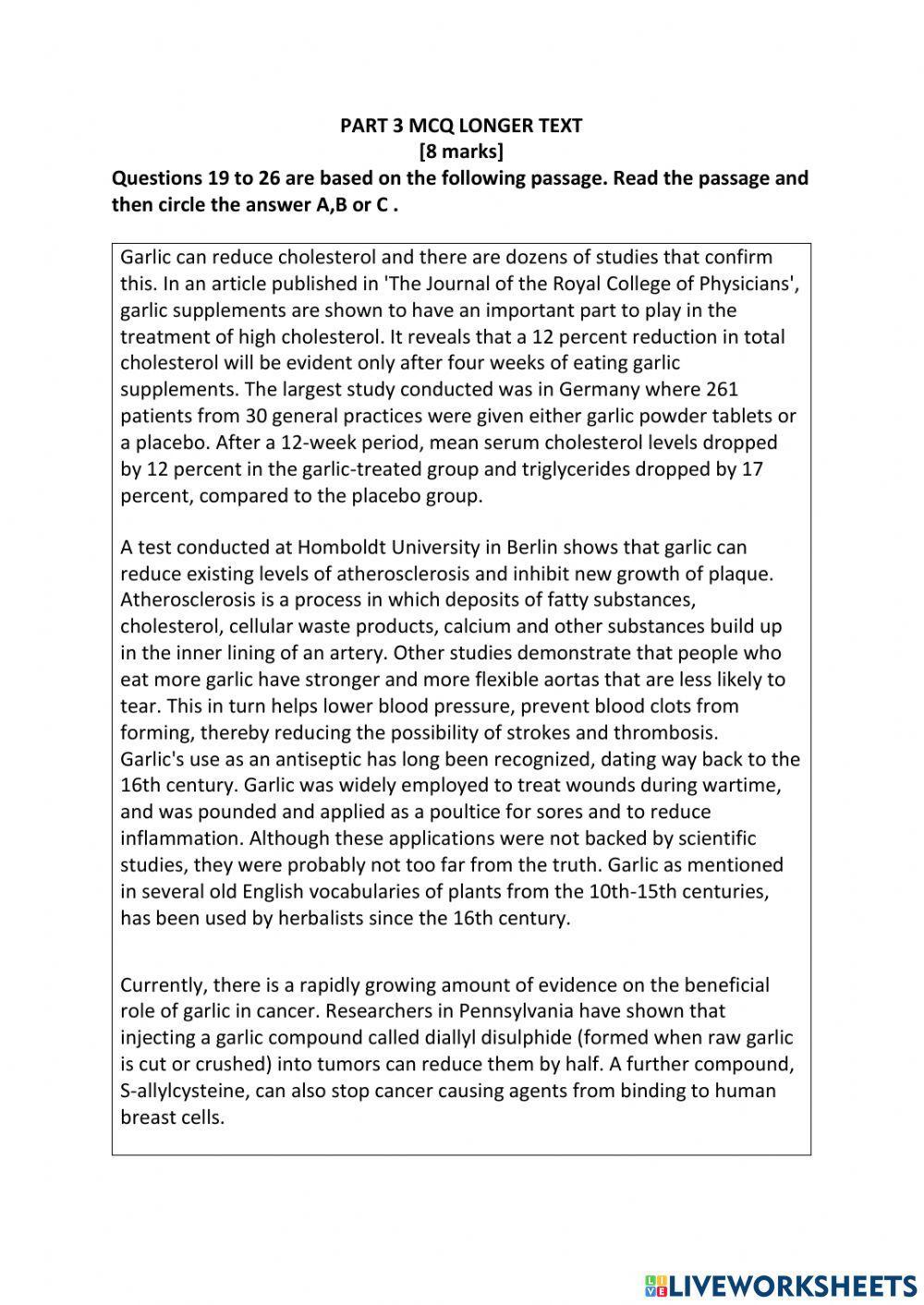 Reading and the use of english