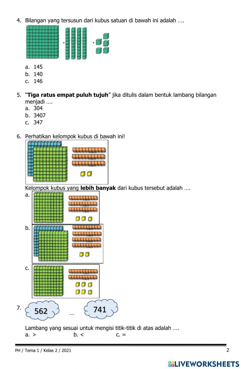 Penilaian Harian Matematika