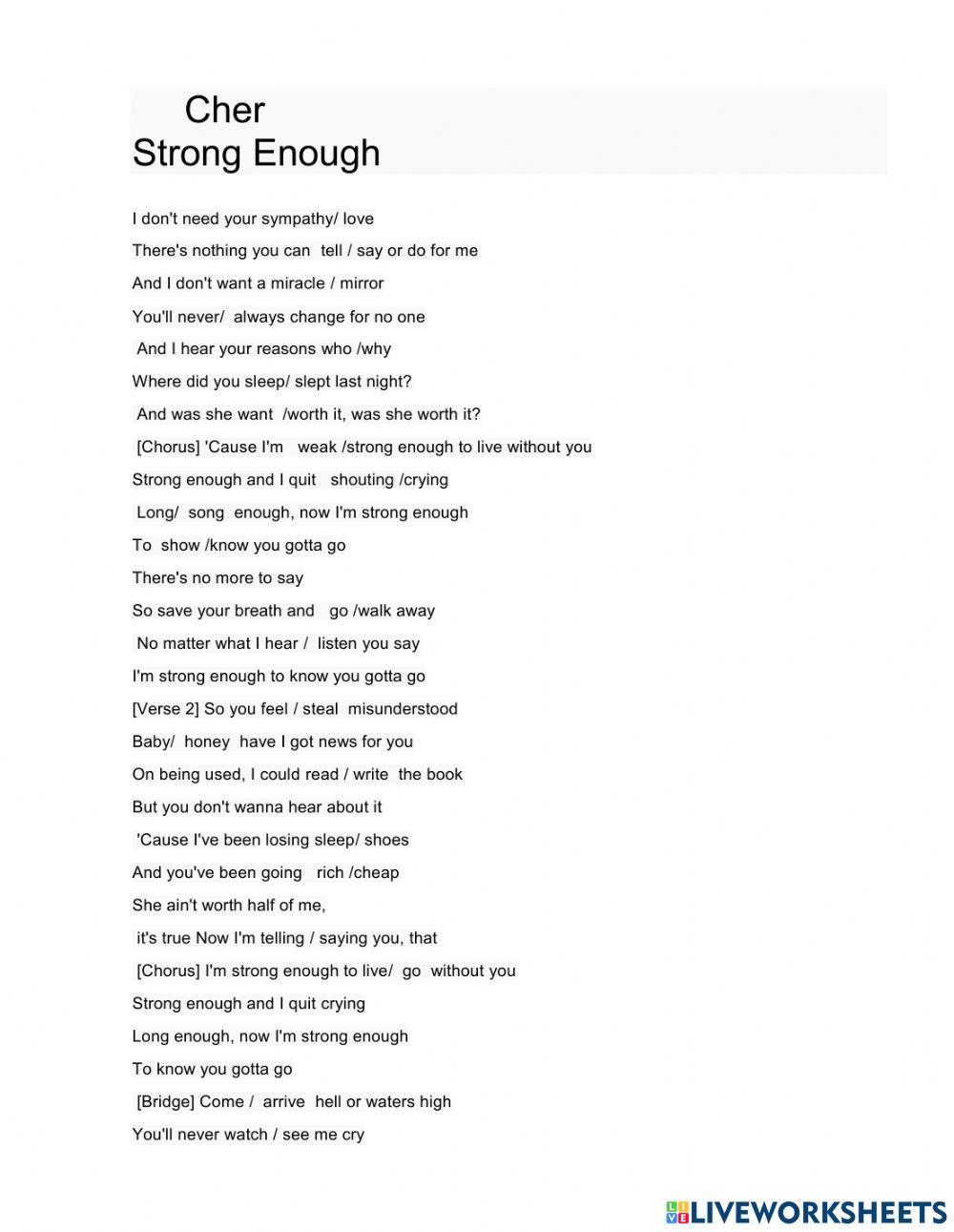 Strong  enough