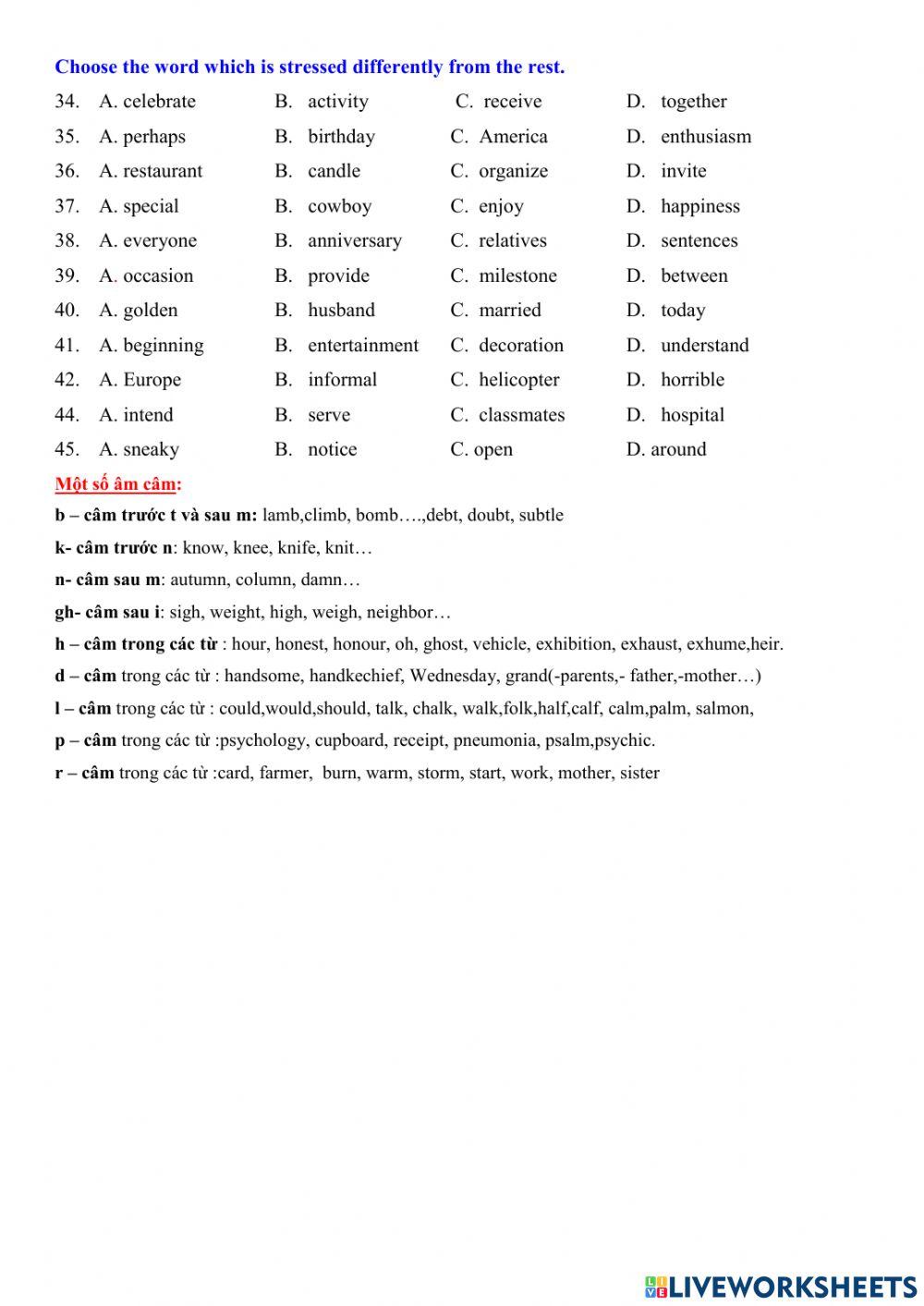 E11- unit 3 - pronunciation