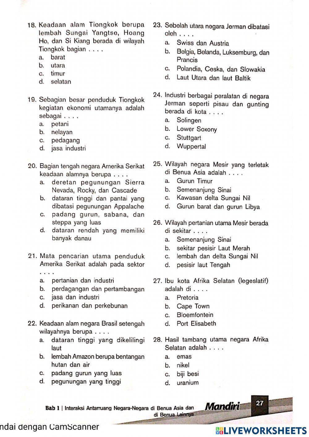 Benua dan Samudra (materi bab 1)