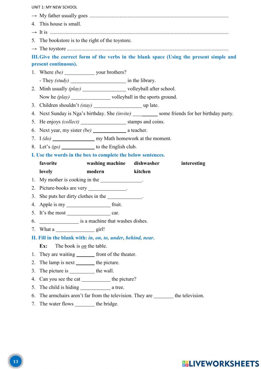 Tieng Anh 6 - Unit 1,2 (BVV)