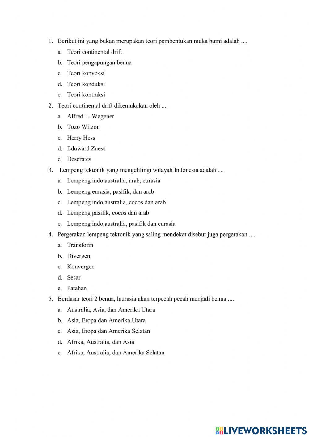 Lkpd 1 pembentukan muka bumi