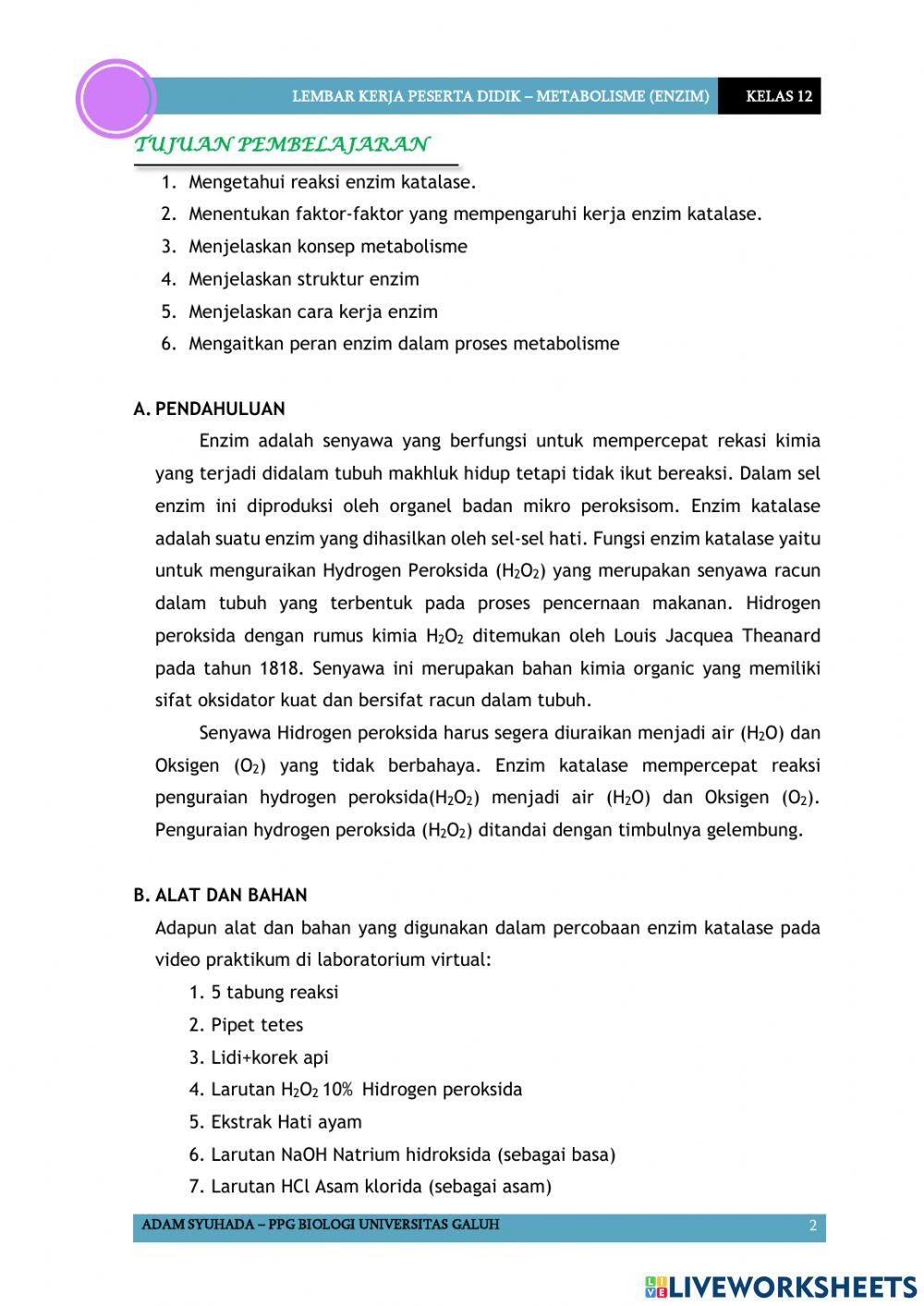 LKPD Enzim Katalase