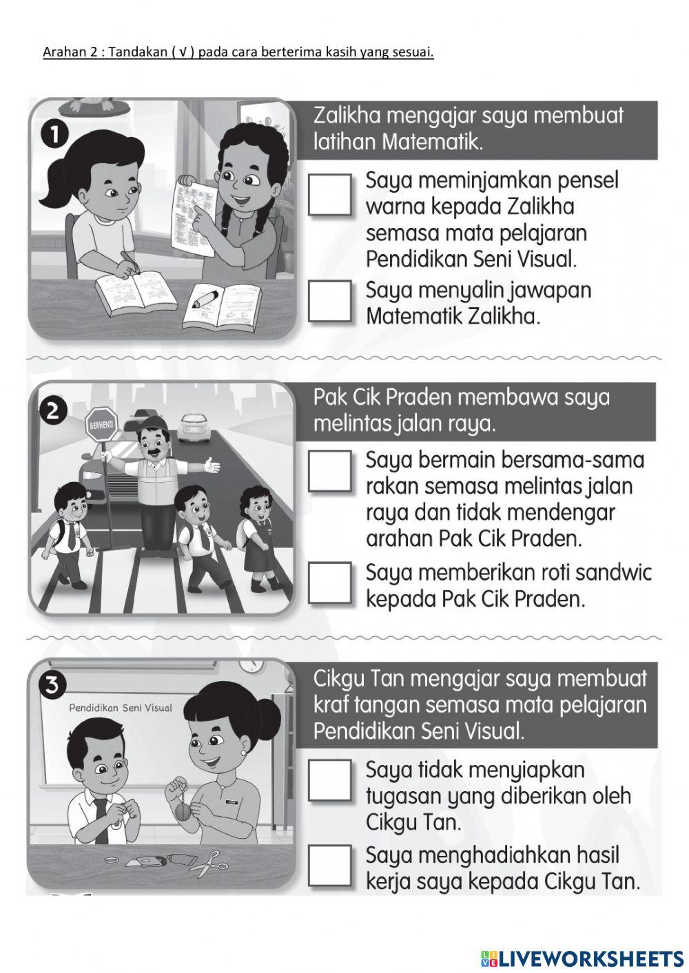 Pendidikan moral - menghargai jasa warga sekolah