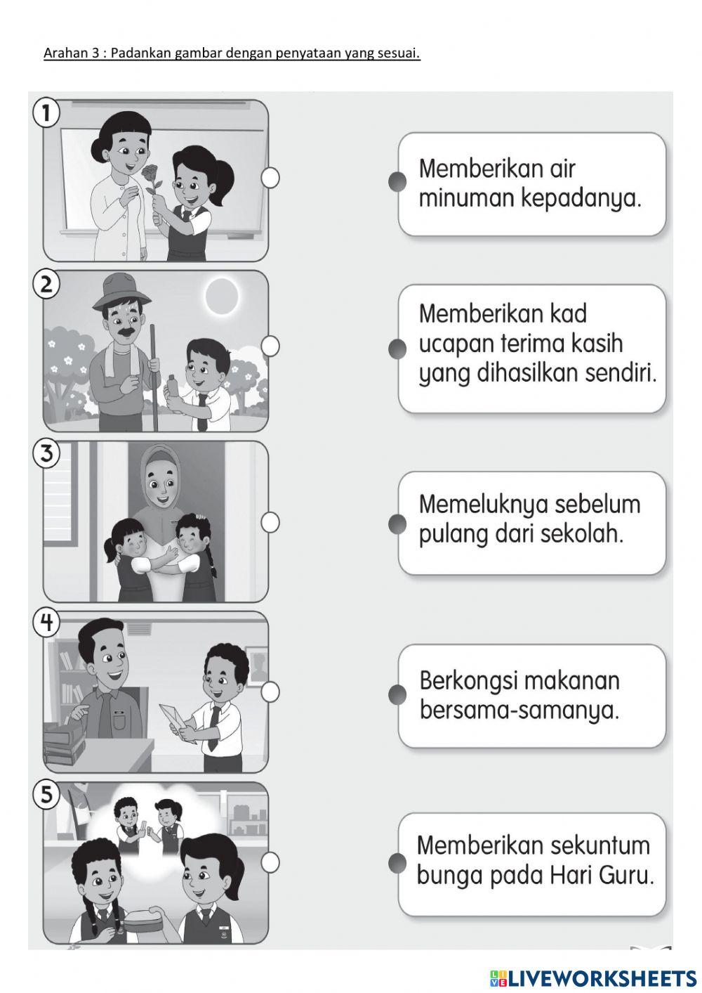 Pendidikan moral - menghargai jasa warga sekolah