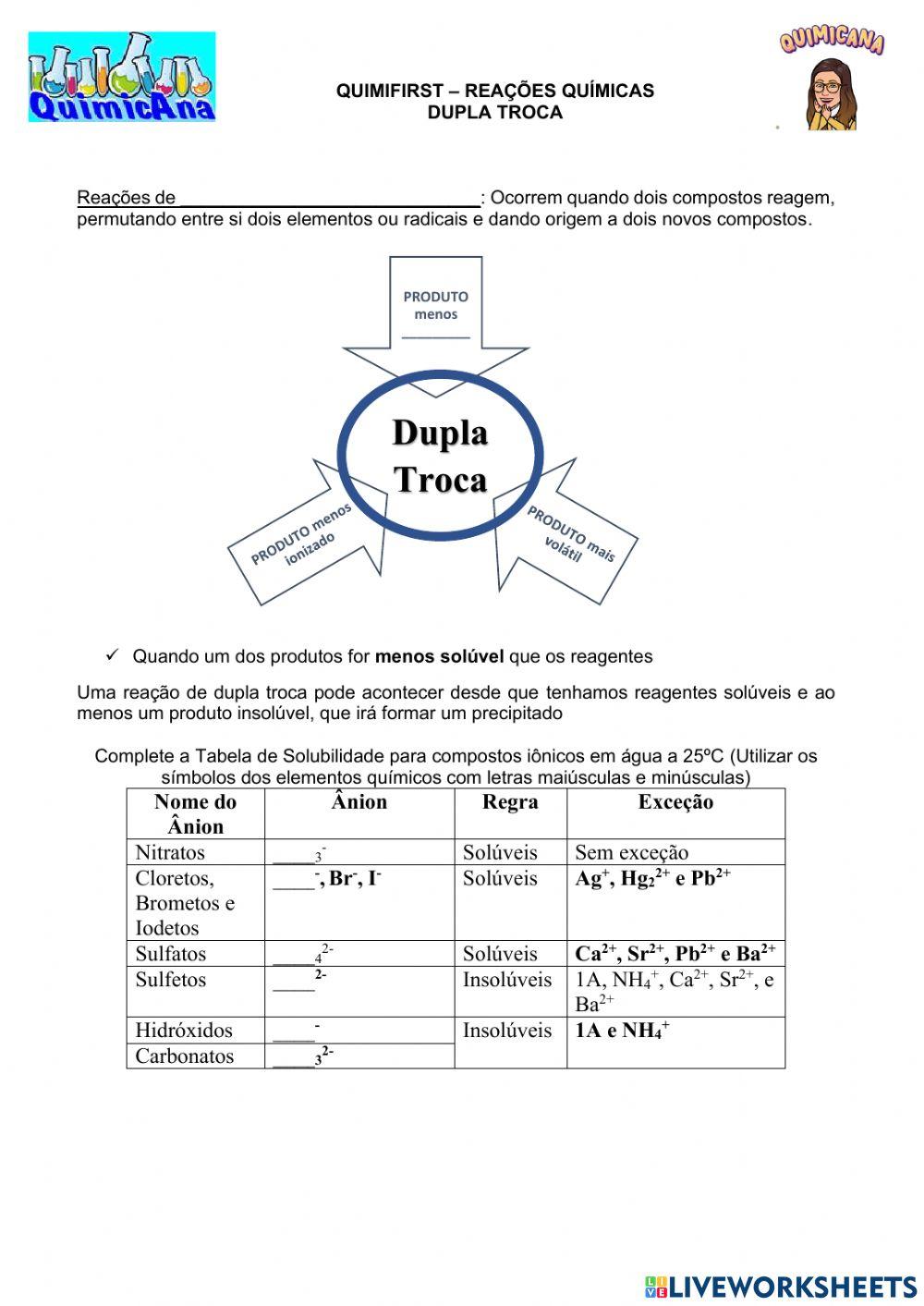 Quimifirst - Dupla Troca
