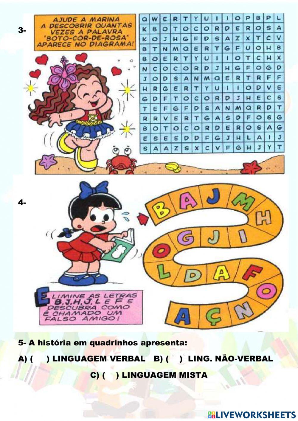 ESTUDO DIRIGIDO SA OBRA - FOLCLORE DA TURMA DA MONICA