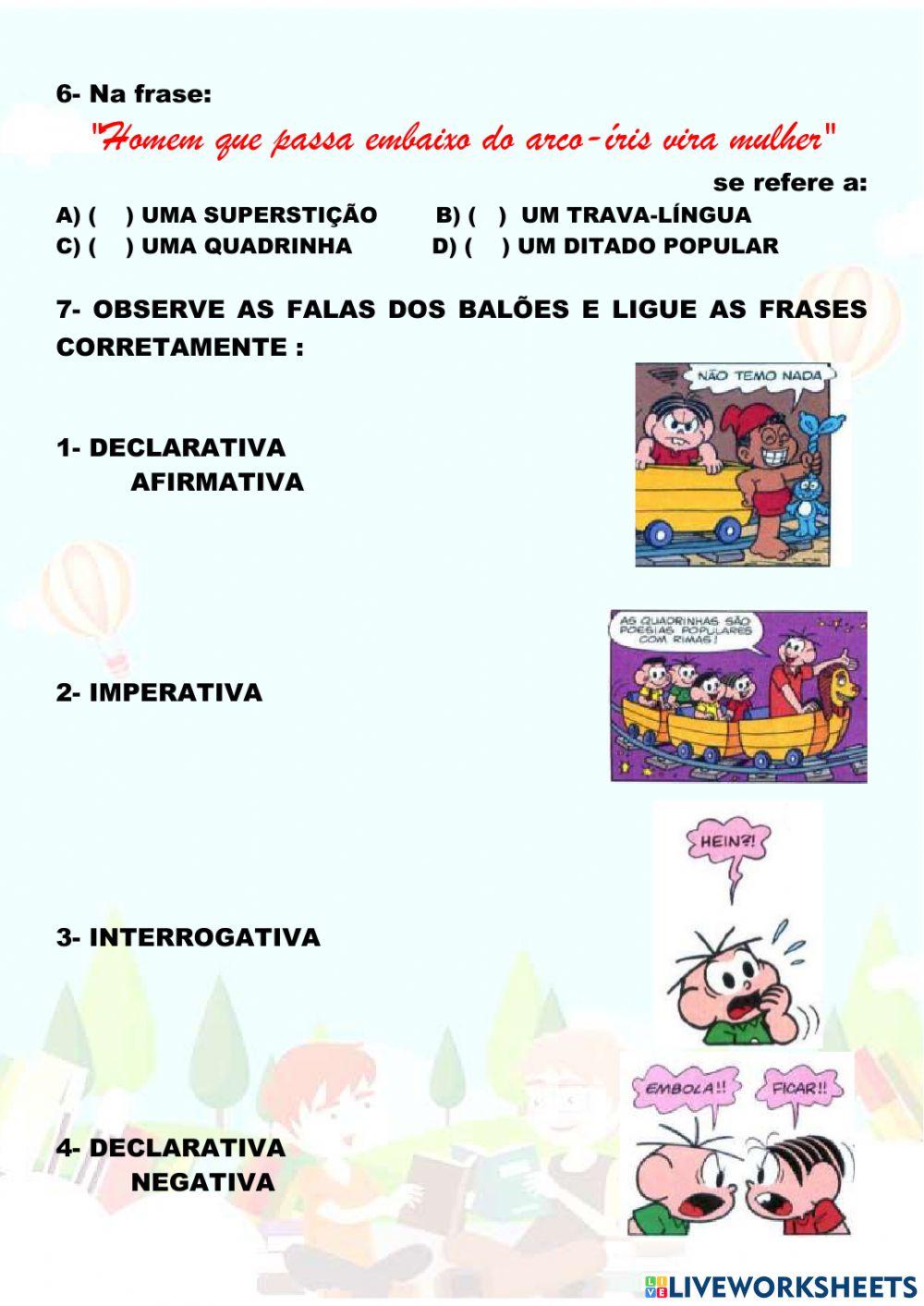 ESTUDO DIRIGIDO SA OBRA - FOLCLORE DA TURMA DA MONICA