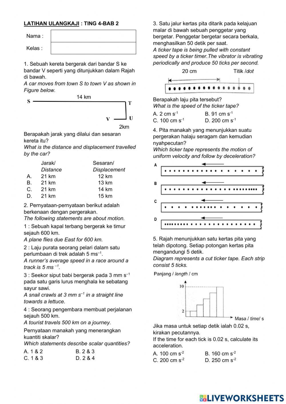 Ulangkaji Fizik T4 : Bab 2