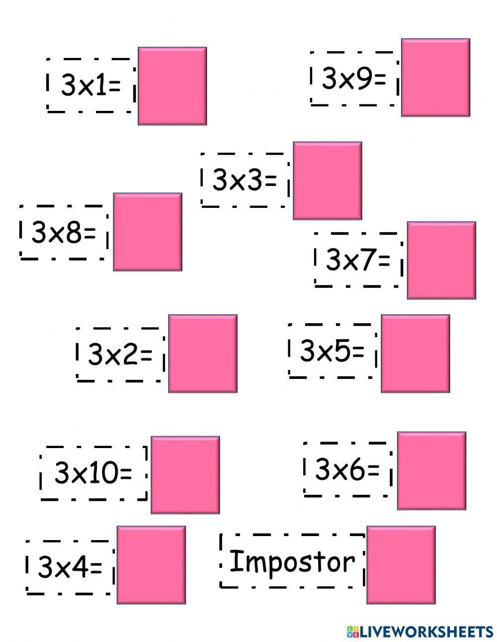 Tablas de multiplicar