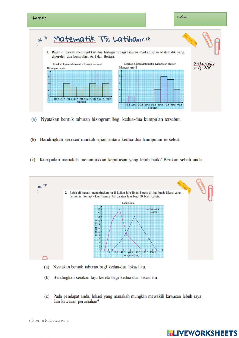 Sukatan Serakan Data Terkumpul