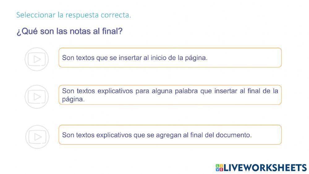 Notas al pie y nota al final