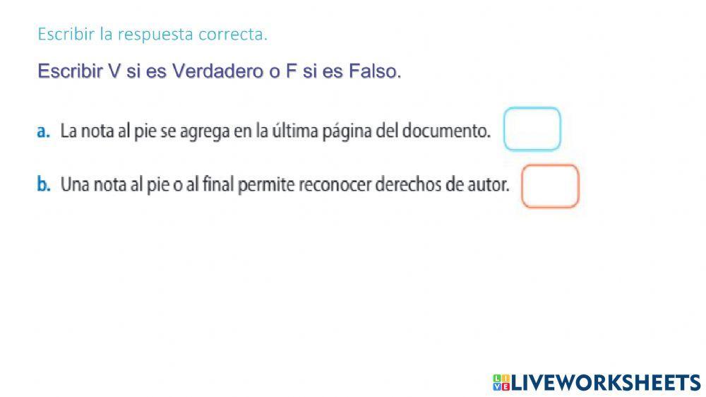 Notas al pie y nota al final