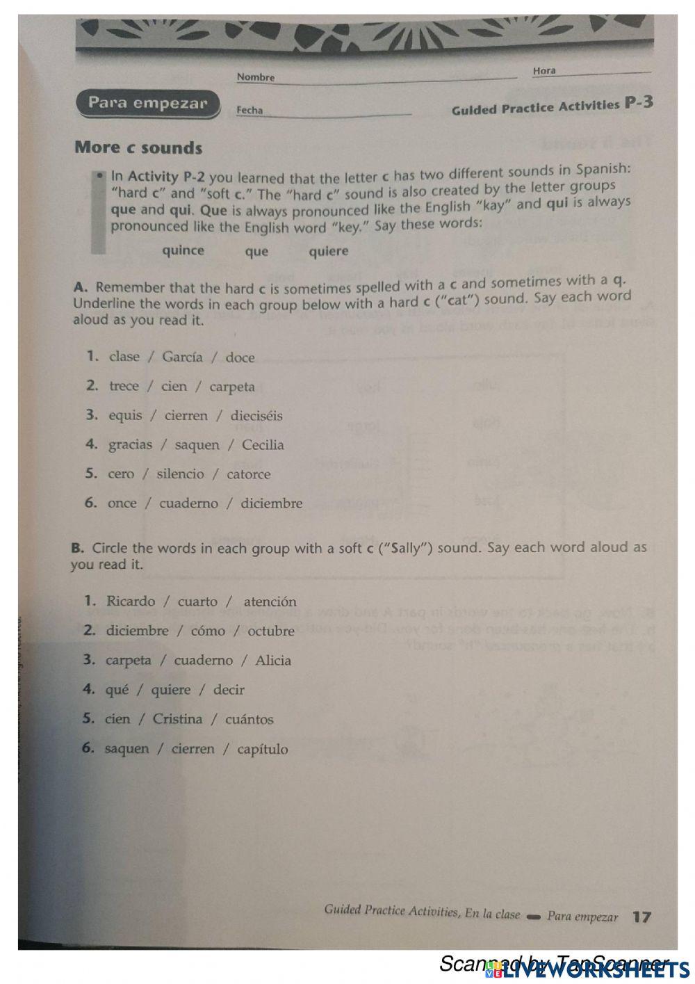 C sound -Sonido de C