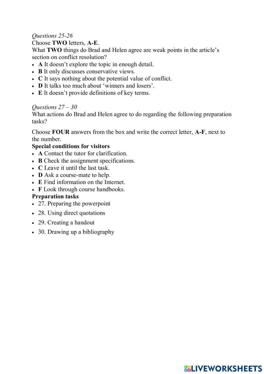 Listening ielts test